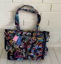 Nwt Vera Bradley Iconic Ultimate Diaper Bag Butterfly Flutter Bag Tote