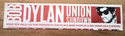 BOB DYLAN Union Sundown UK magazine ADVERT/Poster/clipping 12x3 inches
