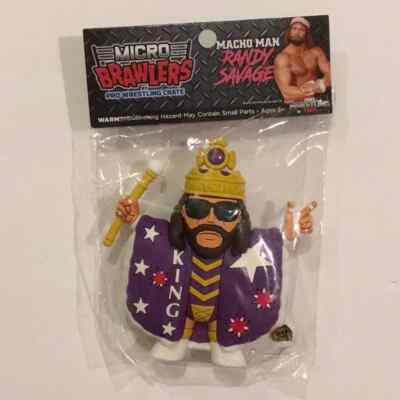 Macho Man Randy Savage. Macho King Pro Wrestling Crate Micro Brawler. Mini Fig.