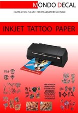 1 KIT STAMPA INKJET TATUAGGI TEMPORANEI - TEMPORARY TATTOO TRANSFER PAPER