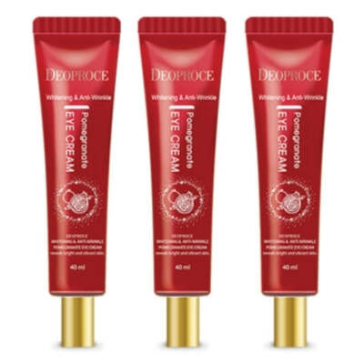 Deoproce Whitening and Anti-wrinkle Pomegranate Eye Cream 40ml*3Pcs / FREE SHIP