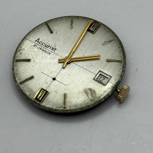 23mm Running Vintage Accurist Peseux P 7056 Manual Wind Watch Movement PARTS - Picture 5 of 9