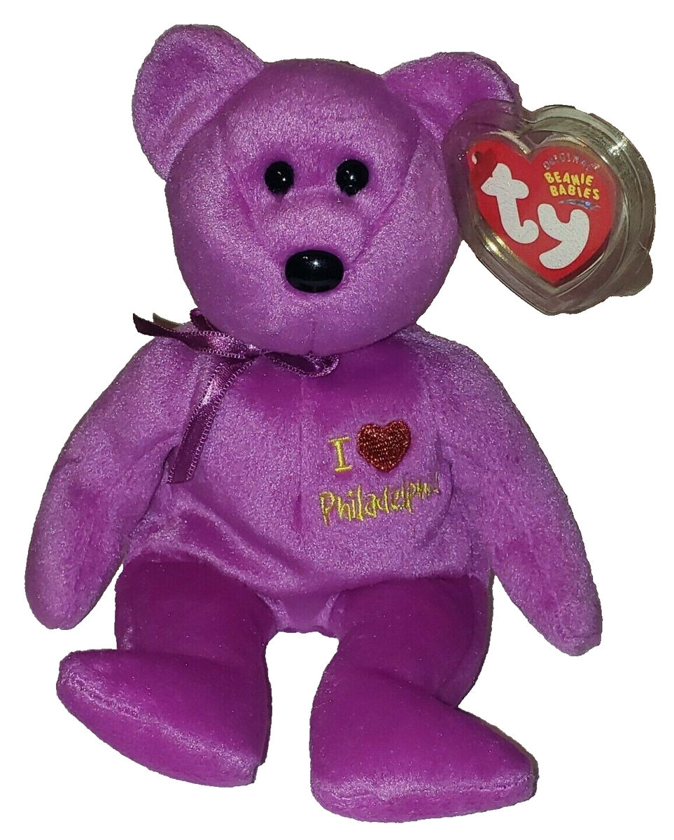 TY Beanie Baby PHILADELPHIA the Bear (I Love Philadelphia - Show