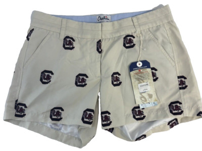 Ovation Women's South Carolina Gamecocks Game Changer Stadium Shorts Khaki New 6