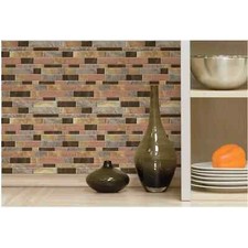 RoomMates StickTILES Modern Long Stone Peel Stick Backsplash Tiles 4pc Pack