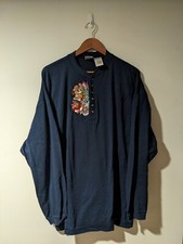 Vintage 90s Walt Disney Snow White and Seven Dwarfs Henley Long-Sleeve T-Shirt