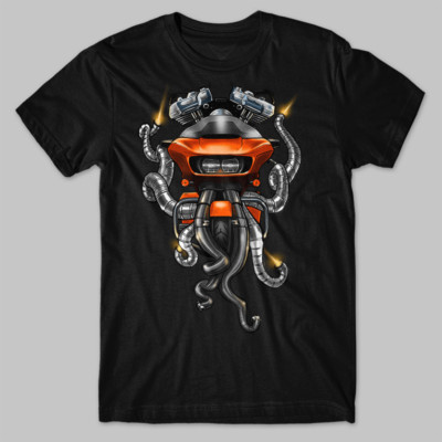 Harley-Davidson Road Glide Motorcycle T-Shirt for Bikers, HD Tee Shirt