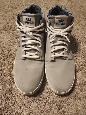 SUPRA YOREK HI - Gray 08048-034 MEN SHOES SIZE U.S. 12