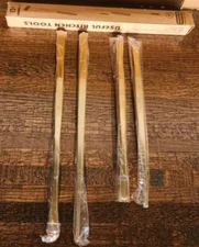 4pcs BundlePro Kitchen Food Tongs Tweezers Stainless Steel Long Grill, 12" & 10"