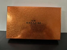 Coach Empty Wallet Box Orange/purple Glitter Box ( New Rare) 