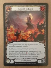 Flesh and Blood Lesson in Lava ARC121 Rainbow Foil NM-Mint