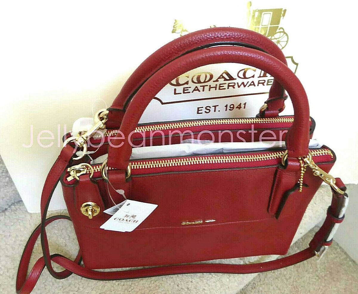 COACH 33562 MINI TURNLOCK BOROUGH LEATHER BAG PURSE