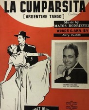Partituras C.1937 La Cumparsita Tango Argentino Herbie Homes Calumet Music CO.