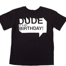 Children's Place Tee Shirt Size 7/8 10 Birthday Boy's Clothing Black Cotton