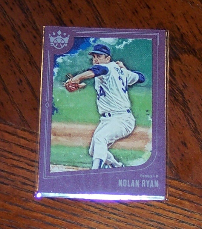 2019 Panini Diamond Kings Plum Frame Nolan Ryan #75 HOF