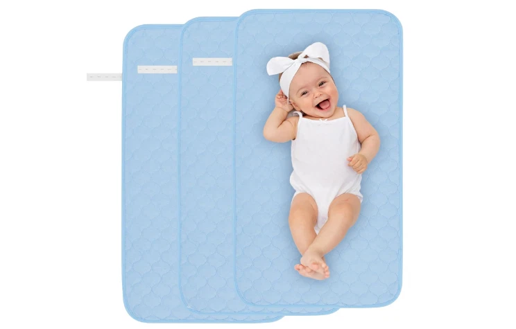 Waterproof Diaper Change Mat Longer Sheet Baby Pad Liners Washable Reusable 3 Pc