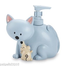 Essential Home Cat and Mouse Lotion Pump / Soap Dispenser - Blue