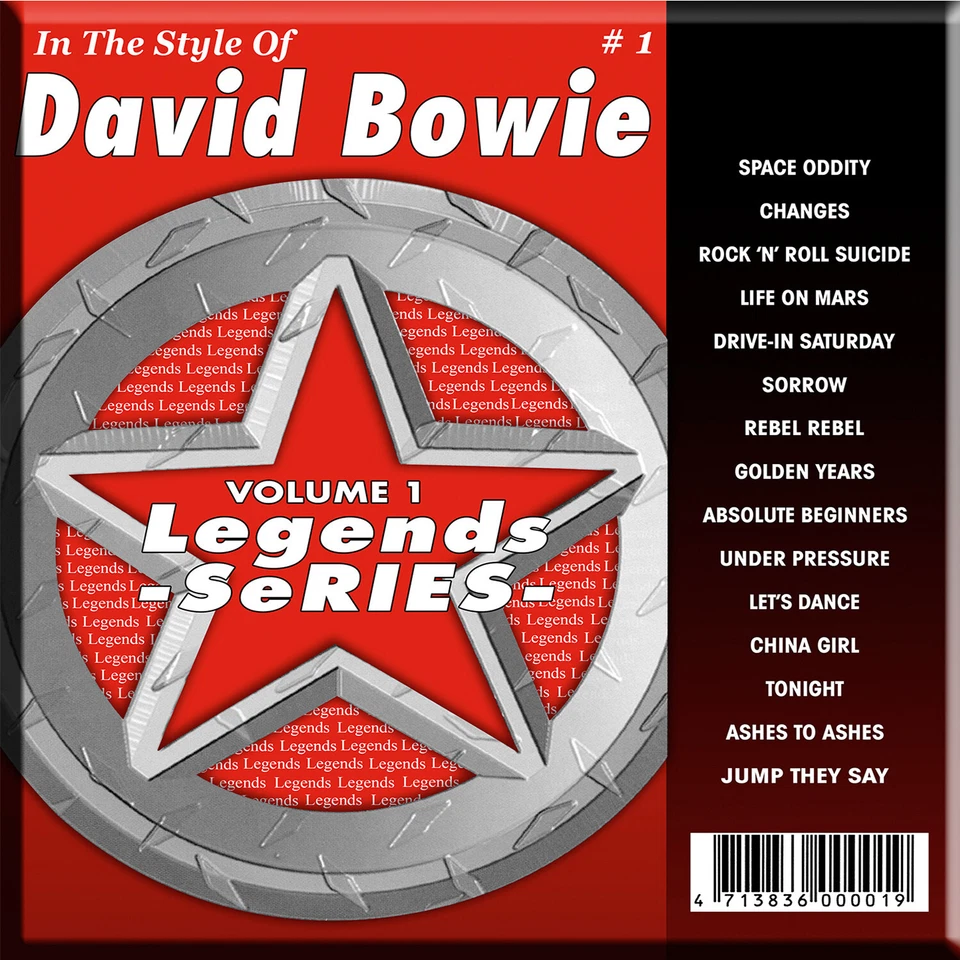 DAVID BOWIE  LEGENDS SERIES VOL-01 KARAOKE CD+G NEW IN PLASTIC /PRINT - Image 2 of 2