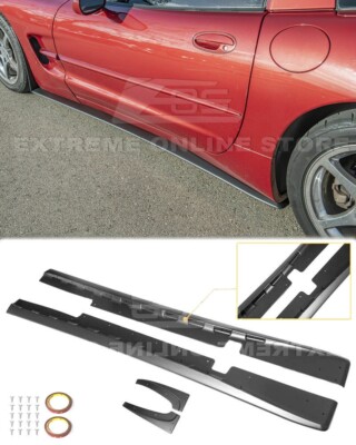 Pair Side Skirts Rocker Panel For 97-04 Corvette C5 ZR1 Style Primer ...