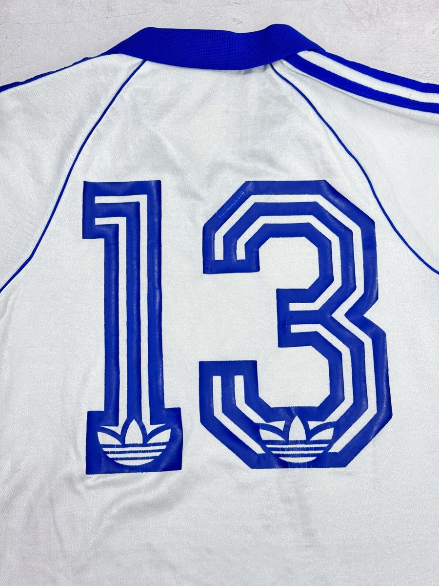 Retro 70s Adidas T-Shirt V-Neck Player Issue #13 West Germany size