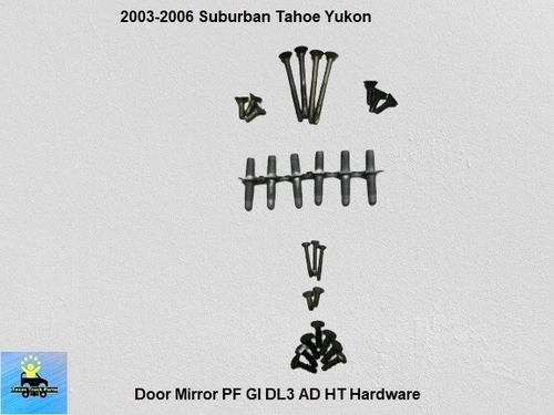03 to 06 Suburban Tahoe Yukon Avalanche Door Mirror Bolts Hardware 28 Pcs Misc