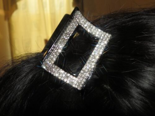 New Gorgeous Hair Clip Claw w Shinny Swarovski Crystals Hair Accessories - Afbeelding 1 van 8