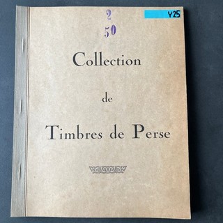 Postes Persas Sellos Colección Preimpresión Álbum 1881 1925 30 Páginas y25
