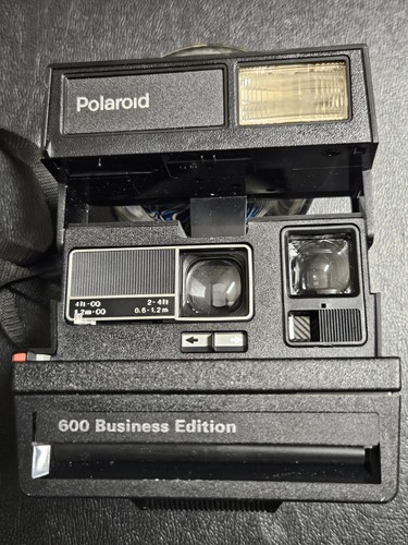 POLAROID 600 BUSINESS EDITION Great Shape Flash Works But No Film To Test. - Picture 4 of 14