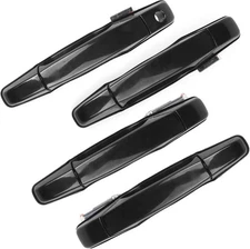 Exterior Black Outside Door Handle 4PCS Front Rear Driver & Passenger fits 2007