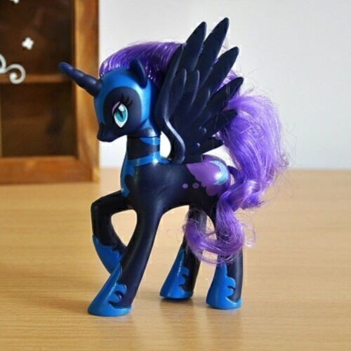14CM Princess Luna PVC Toys My Little Pony Brushable NIGHTMARE MOON Girls Gifts