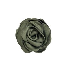 Satin Rose Flower Large Brooch Lapel Pins Handmade Fabric Flower Brooches Pin Cl