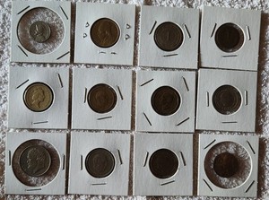 Lot Of 11 Coins - Multiple Countries/Variety Of Years