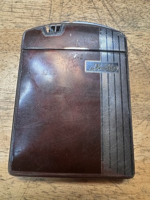 Vintage Ronson Cigarette Case Lighter Combo Art Deco Newark NJ Patented 1930s