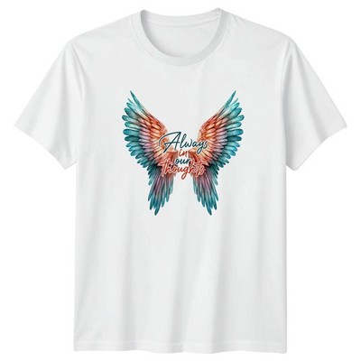 Immer in unseren Gedanken T-Shirt Erinnerung Gedenken Sympathie Geschenk für Sie & Ihn