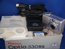 PENTAX Optio 330RS Compact Digital Camera with Battery Charger and CF Card