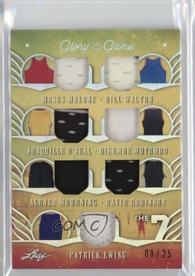 2025 Leaf Glory of the Game Holo Silver 8/25 Shaquille O'Neal Patrick Ewing 17uv