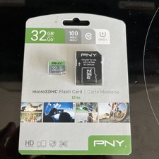 32GB PNY Elite Class 10 U1 microSDHC Flash Me...