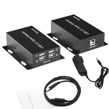 50M 4-Port USB2.0 Extender RJ45 Network LAN Over Cat5e/6/7 Receiver Transmitter
