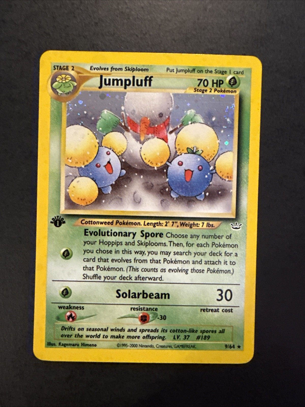 Jumpluff 1st Edition 9/64 Neo Revelation Holo Rare Pokemon