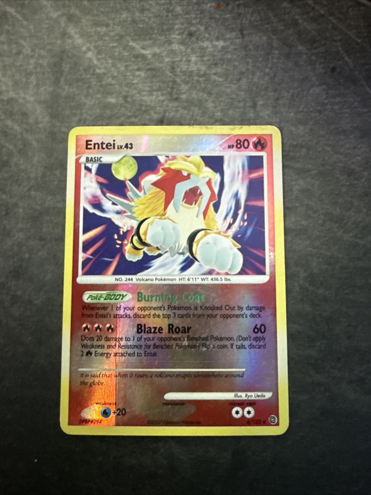 Entei 4/132 Secret Wonders Reverse Holo