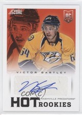 2013 Panini Rookie Anthology Hot Rookies Signatures Victor Bartley #747 Auto 0f8