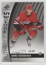 2017-18 SP Game Used Authentic Rookies 16/59 Janne Kuokkanen #92 a8r