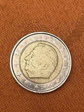 moneda 2 euros belgica 2000