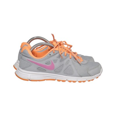 Nike, Laufschuhe, Größe: 36 1/2, Grau/Pink/Orange, Damen #ylE