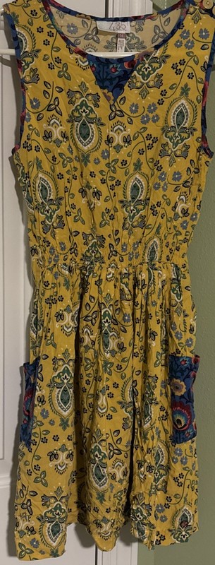 Matilda Jane 435 Daisy Chain Dress Pockets Rayon Floral Girls 14