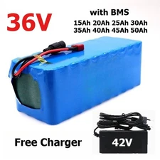 36V 45Ah 10S7P Li-ion Battery Pack for Electric Bike E-Bicycle Scooter