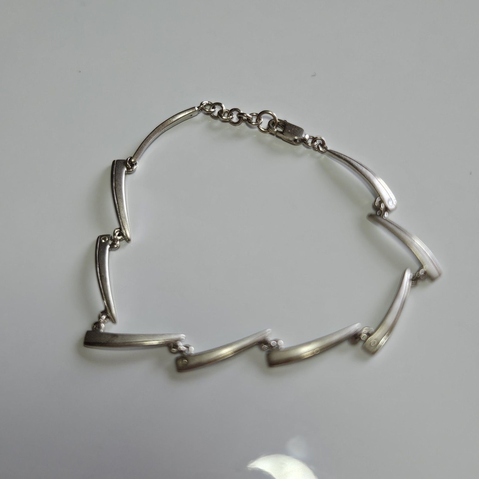 Sterling Silver Diamond Accent Rectangular Bracel… - image 16