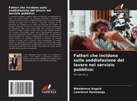 Nikodemus Angula (U. A.) | Fattori Che Incidono Sulla Soddisfazione Del...
