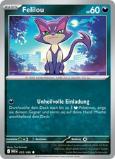 Felilou / Pokémon Karte / Deutsch / Weiße Flammen / 055/86 / Reverse Holo