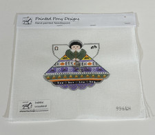 Painted Pony Needlepoint Canvas Angel w/ Charms 996LH Eek Halloween Angel